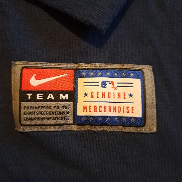 Nike Boston Red Sox men's size Small loose fit, blue long sleeve shirt, VGUC - Picture 2 of 5